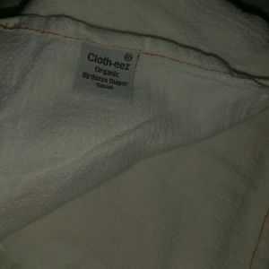 Cloth-eez small organic flat red stitching